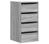 vidaXL Commode d'angle Sonoma Gris 40x41x76 cm Bois d'ingénierie