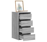 vidaXL Commode d'angle sonoma gris 40x41x76 cm bois d'ingénierie, commode à tiroirs, classeur, armoire à tiroirs, armoire de 852866