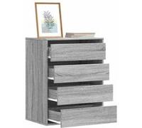 vidaXL Commode d'angle 852875 sonoma gris à tiroirs 60×41×76 cm bois d'ingénierie