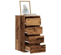 vidaXL Commode d'angle vieux bois 40x41x76 cm bois d'ingénierie, commode à tiroirs, classeur, armoire à tiroirs, armoire de 852868