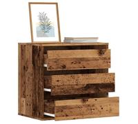 vidaXL Commode d'angle vieux bois 60x41x58 cm bois d'ingénierie, commode à tiroirs, classeur, armoire à tiroirs, armoire de 852850