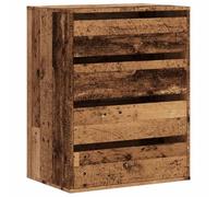 vidaXL Commode d'angle Vieux Bois 60 x 41 x 76 cm Bois d'ingénierie