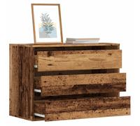 Vidaxl Commode D'angle Vieux Bois 80x41x58 Cm Bois D'ingénierie Marron