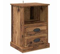 vidaXL Commode de nuit moderne - Table pour chambre à coucher en bois ingénié - Petite commode contemporaine pour une maison au style fonctionnel et minimaliste