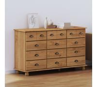 Vidaxl Commode Marron 79 X 40 X 133,5 Cm Bois De Pin Massif