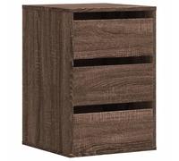 vidaXL Commode marron imitation chêne 40x41x58 cm Bois composite