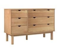 vidaXL Commode OTTA 111x43x73,5 cm Bois de pin Massif