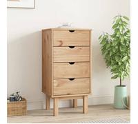 vidaXL Commode OTTA 46x39,5x90 cm Bois de pin massif 348579