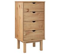Vidaxl Commode Otta 46x39,5x90 Cm Bois De Pin Massif Multicolore