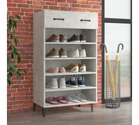 vidaXL Commode OTTA Marron et blanc 76,5x39,5x90 cm Bois de pin massif 348584