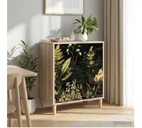 vidaXL Commode RHENEN Imprimé jungle tropical 66 x 36,5 x 75 cm Sonoma 8007349