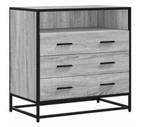 vidaXL Commode Sonoma Gris 70x41x70 cm Bois d'ingénierie, Coffre, Commode, Armoire avec tiroirs, coffres, commodes, Armoire de Rangement