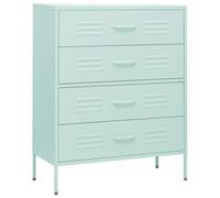 Vidaxl Commode Vert Menthe 80x35x101,5 Cm Acier Vert