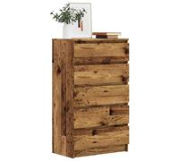 Vidaxl Commode Vieux Bois 60x36x103 Cm Bois D'ingénierie Marron
