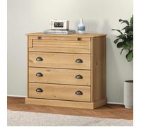vidaXL Commode Vigo 80x40x76 cm bois massif de pin à tiroirs