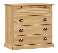 vidaXL Commode Vigo 80x40x76 cm Bois Massif de pin, Commode à tiroirs, Armoire à dossiers, Armoire avec tiroirs, Armoire de Rangement