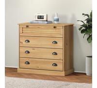 Vidaxl Commode Vigo 80x40x76 Cm Bois Massif De Pin Marron