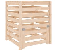 vidaXL Composteur 63,5x63,5x77,5 cm Bois massif de pin