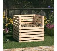 Composteur 80x80x78 cm Bois massif de pin 822187