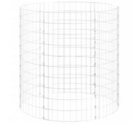 vidaXL Composteur de jardin 100x100 cm Acier galvanisé