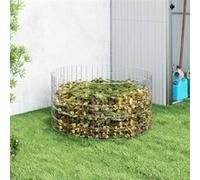vidaXL Composteur de jardin Ø100x50 cm Acier galvanisé 3115943 Multicolore G