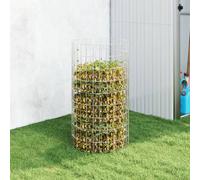 Composteur de jardin Ø50x100 cm Acier galvanisé 3115942