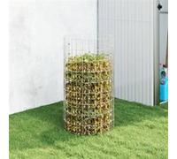 vidaXL Composteur de jardin Ø50x100 cm Acier galvanisé 3115942 Multicolore G