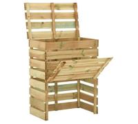 vidaXL Composteur de jardin à lattes 80x50x100 cm Bois de pin imprégné 316062