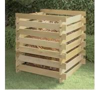 vidaXL Composteur de jardin à lattes 90x90x90 cm Bois de pin imprégné