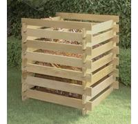 vidaXL Composteur de jardin à lattes 90x90x90 cm Bois de pin Imprégné