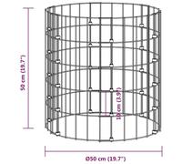 Vidaxl Composteur De Jardin Ã50x50 Cm Acier Galvanisã©