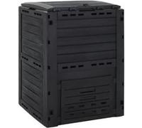 Vidaxl Composteur De Jardin Noir 280 L Polypropylène
