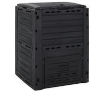 Vidaxl Composteur De Jardin Noir 280 L Polypropylène