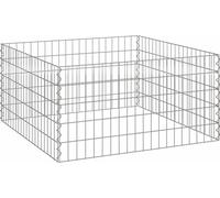 vidaXL Composteur Gris Acier
