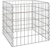 vidaXL Composteur Gris Acier