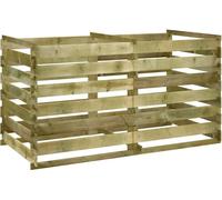 vidaXL Composteur lattes en bois de pin imprégné 180x90x90 cm