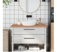 Comptoir de salle de bain 100x60x2,5 cm bois massif de hêtre