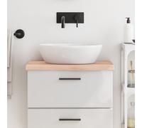 vidaXL Comptoir de salle de bain 60x40x(2-4) cm bois massif non traité