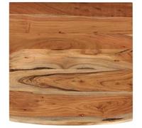 Comptoir de salle de bain 60x60x3,8 cm carré bois massif acacia