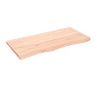 Vidaxl Comptoir De Salle De Bain 100x50x(2-4)Cm Bois Massif Non Traité