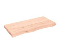 Vidaxl Comptoir De Salle De Bain 100x50x(2-6)Cm Bois Massif Non Traité