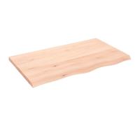 Vidaxl Comptoir De Salle De Bain 100x60x(2-4)Cm Bois Massif Non Traité
