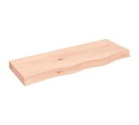Wastafelblad 80x30x(2-6) cm onbehandeld massief hout3156019