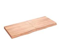 Vidaxl Comptoir De Salle De Bain Marron 120x50x(2-6) Cm Bois Traité Marron