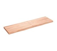 Vidaxl Comptoir De Salle De Bain Marron 180x50x(2-6) Cm Bois Traité Marron