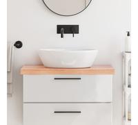 Vidaxl Comptoir De Salle De Bain Marron 80x40x(2-6) Cm Bois Traité Marron