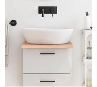 vidaXL Comptoir de salle de bain marron clair 40x60x2 cm bois traité 3156098