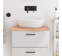 vidaXL Comptoir de salle de bain marron clair 60x40x4 cm bois traité