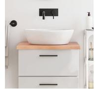 vidaXL Comptoir de salle de bain marron clair 60x60x4 cm bois traité 3156111