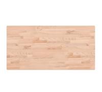 Comptoir de salle de bain 100x50x2,5 cm bois massif de hêtre